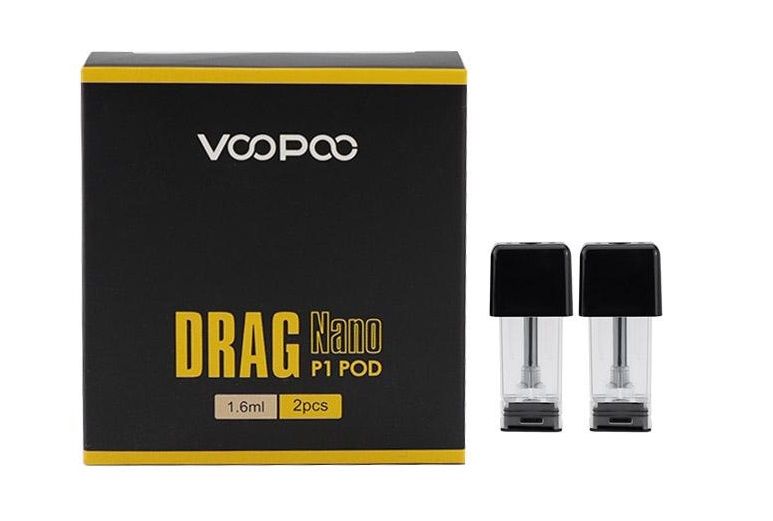 Single, VooPoo Drag Nano P1 Replacement Pod 1.6ml 