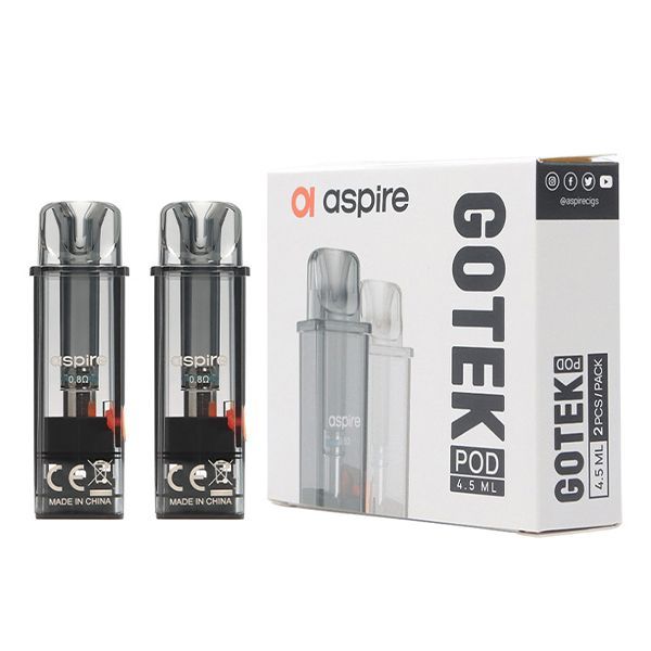 Single, Aspire GoTek Empty Replacement 4.5ml 0.8ohm Pod