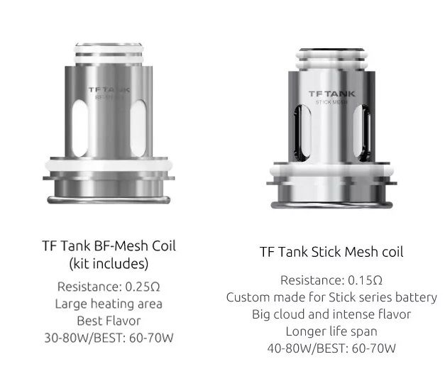 Single, Smok TF Tank & TF Stick Coils