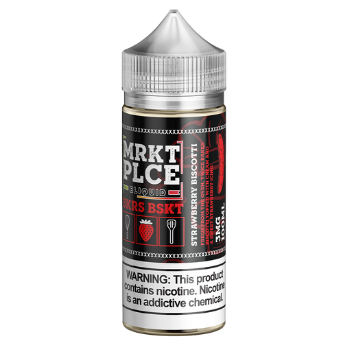 100ml Strawberry Biscotti by Market Place E-Liquid