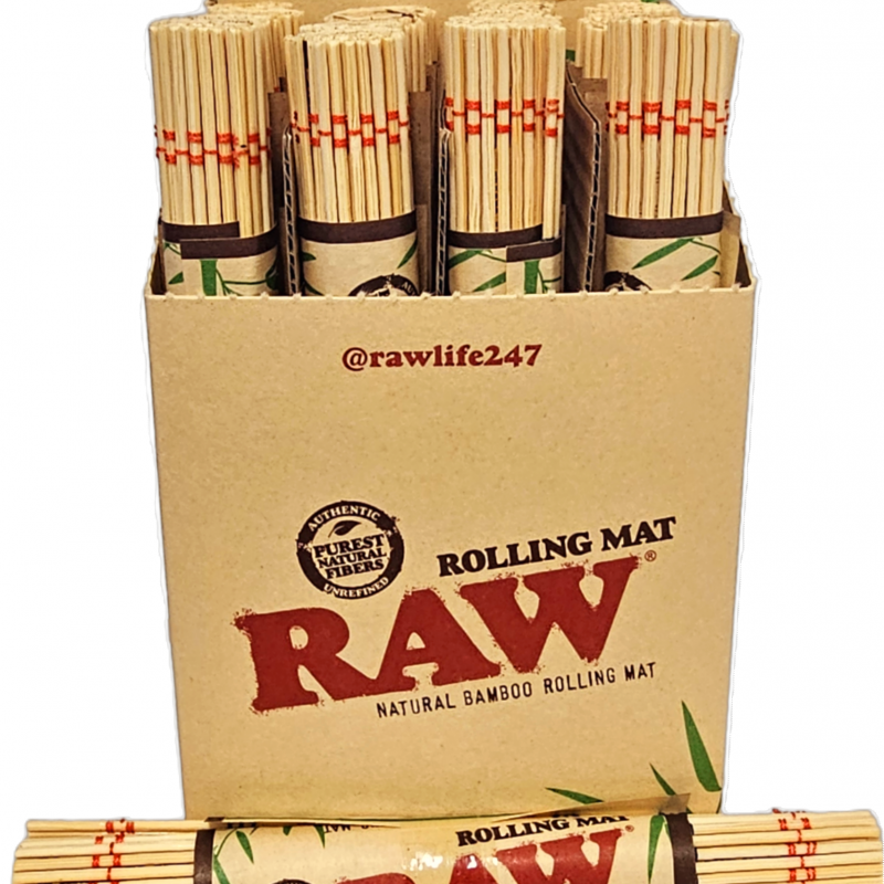 Raw Bamboo Rolling Mat (single)